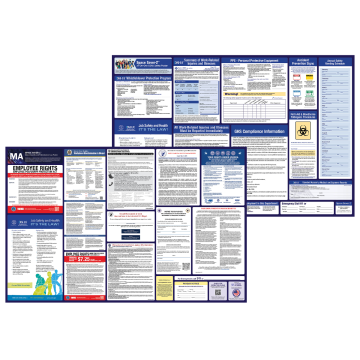 massachusetts labor law and osha safety posters bundle