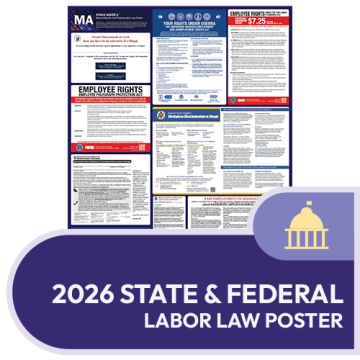 Massachusetts State and Federal Labor Law Poster