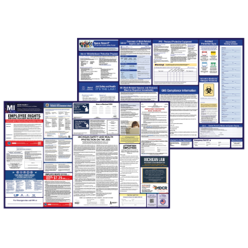 michigan labor law and osha safety posters bundle