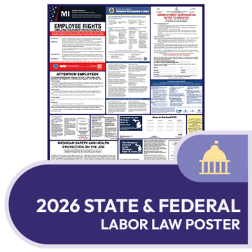 Michigan State and Federal Labor Law Poster