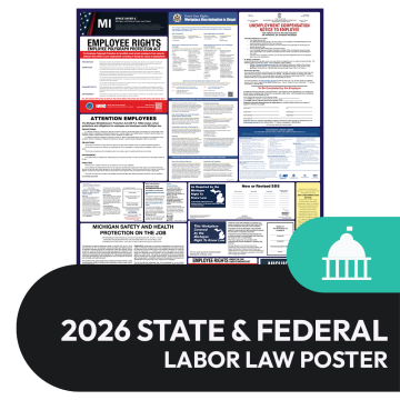 Michigan State and Federal Labor Law Poster