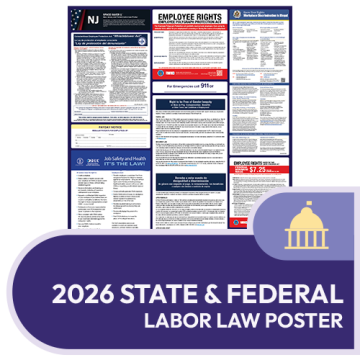 New Jersey State and Federal Labor Law Poster