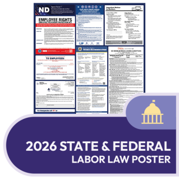 North Dakota State and Federal Labor Law Poster