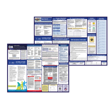 oklahoma labor law and osha safety posters bundle