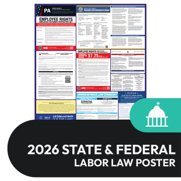 Pennsylvania State and Federal Labor Law Poster
