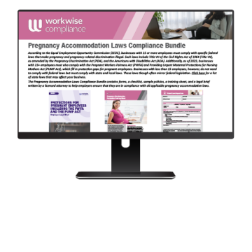 Pregnancy Accommodation Laws Compliance Bundle
