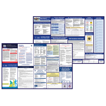 rhode island labor law and osha safety posters bundle