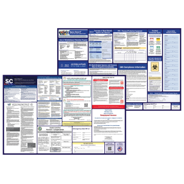 south carolina labor law and osha safety posters bundle
