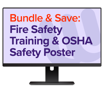 fire safety training and osha poster