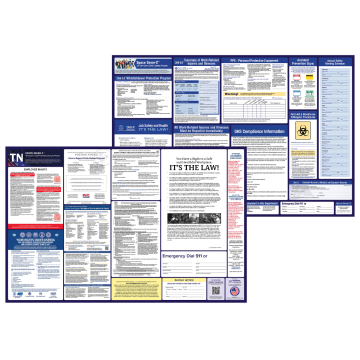 tennessee labor law and osha safety posters bundle