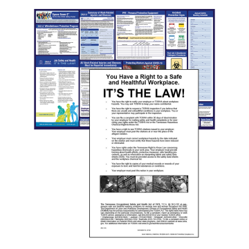 Tennessee OSHA Safety Poster for State Labor Compliance – WorkWise Compliance
