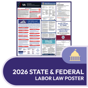Virginia State and Federal Labor Law Poster